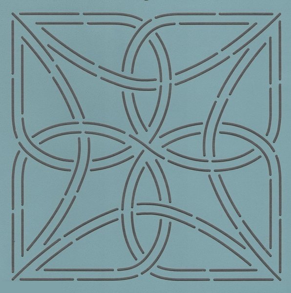 SCL-543 Quiltschablone Keltischer Knoten Block 9 inch