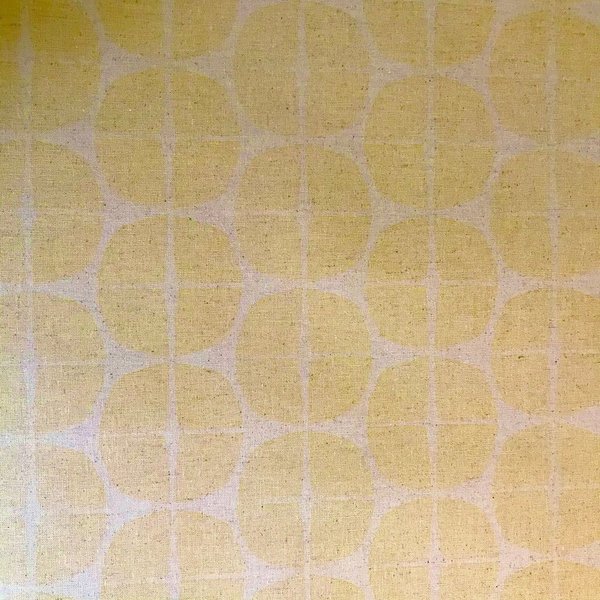 japanisches Wachstuch Punkte gelb 73 x 53 cm
